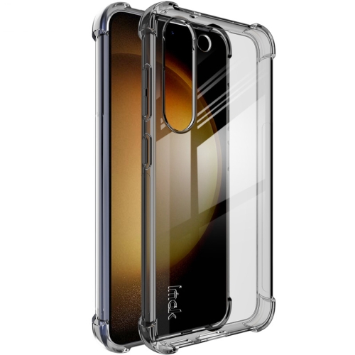 

For Samsung Galaxy S23+ 5G imak Shockproof Airbag TPU Phone Case(Transparent Black)