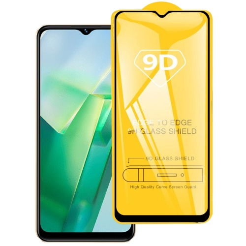 

For vivo T2x India 9D Full Glue Full Screen Tempered Glass Film