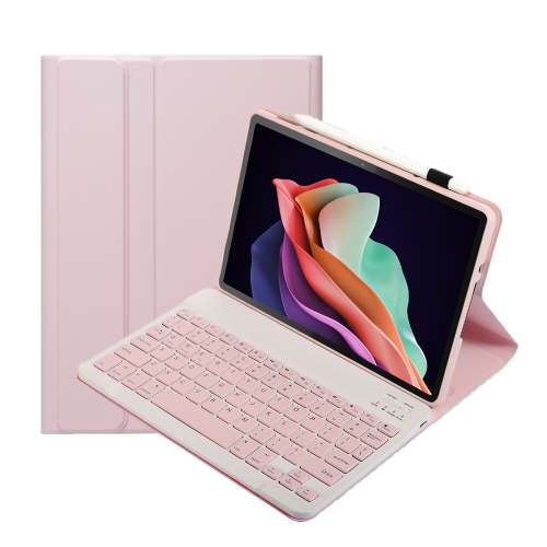 

For Huawei MatePad 11 2023 AHW13 Lambskin Texture Ultra-thin Detachable Bluetooth Keyboard Leather Case(Pink)
