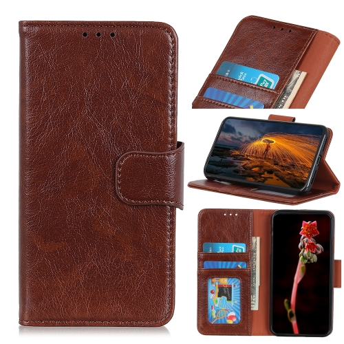 

For Nokia C32 Nappa Texture Leather Phone Case(Brown)