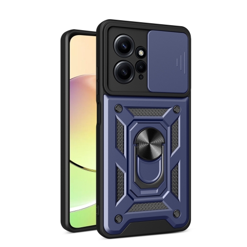 For Xiaomi Redmi Note 12 4G Global Sliding Camera Cover Design Phone Case(Blue)