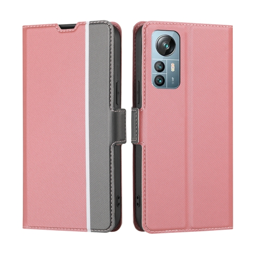 

For Blackview A85 Twill Texture Side Buckle Leather Phone Case(Pink)