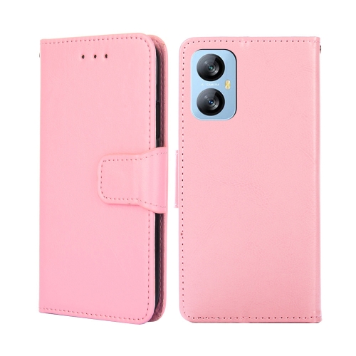 

For Blackview A52 Crystal Texture Leather Phone Case(Pink)