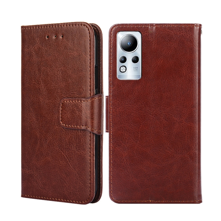 

For Infinix Note 11 Crystal Texture Leather Phone Case(Brown)
