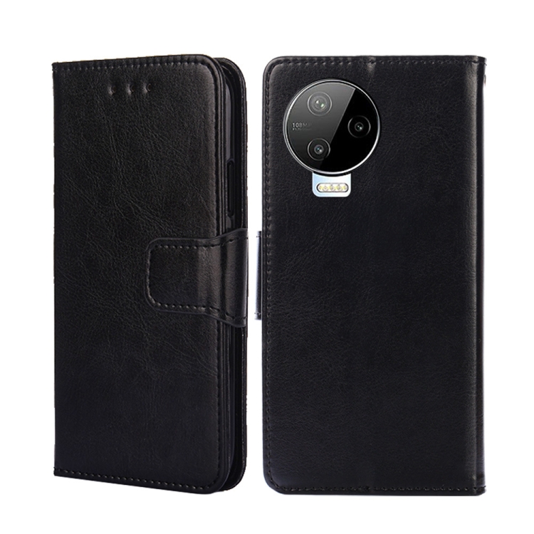 

For Infinix Note 12 Pro 4G / Note 12 2023 Crystal Texture Leather Phone Case(Black)