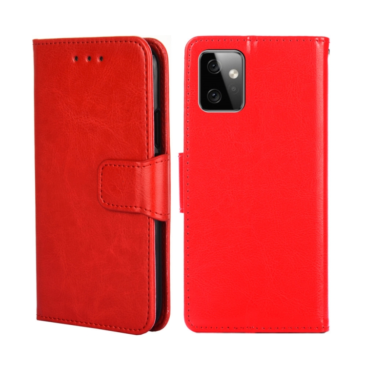 

For Motorola Moto G Power 2023 Crystal Texture Leather Phone Case(Red)