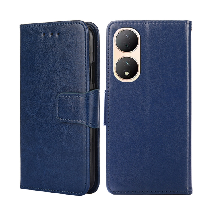 

For vivo Y100 5G Crystal Texture Leather Phone Case(Royal Blue)