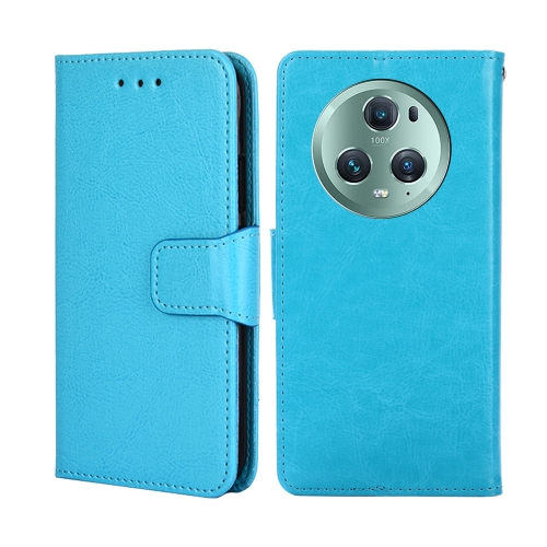 

For Honor Magic5 Pro Crystal Texture Leather Phone Case(Sky Blue)