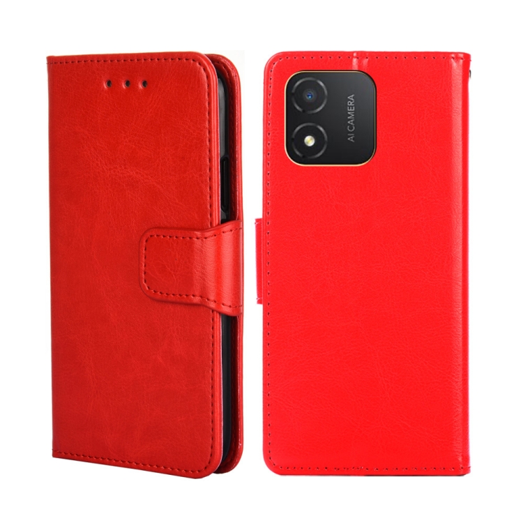 

For Honor X5 4G Crystal Texture Leather Phone Case(Red)