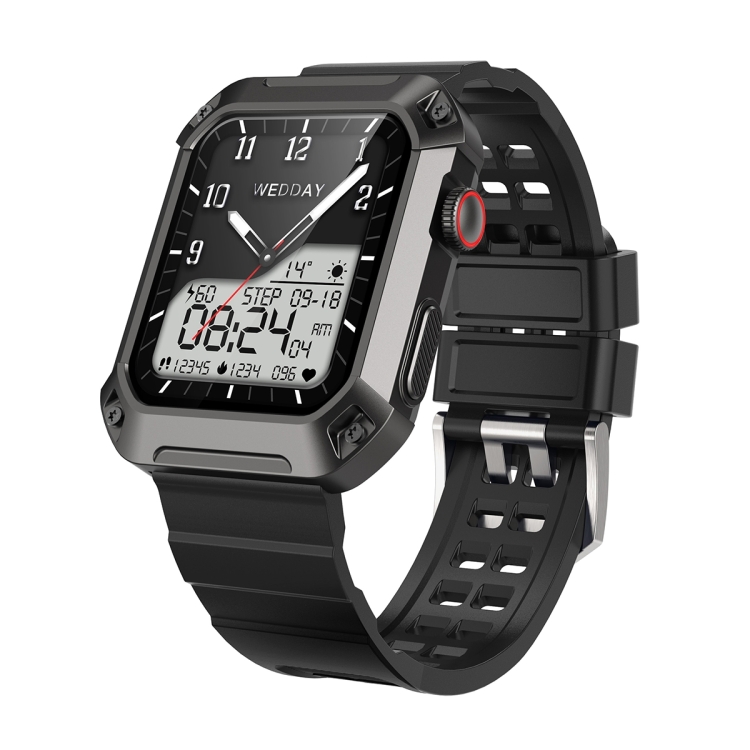 

For Rogbid Tank S2 Silicone Watch Band(Black)