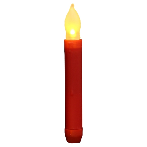 

12pcs / Box LED Electronic Candle Lights Flameless Long Rod Christmas Candle, Spec:Flashing Yellow Light-Red