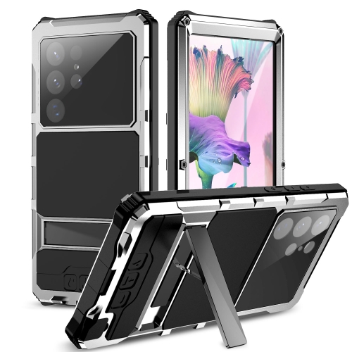 

For Samsung Galaxy S23 Ultra 5G R-JUST RJ-56 3rd Gen Life Waterproof Dustproof Shockproof Phone Case(Silver)