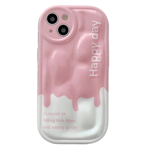 

For iPhone 13 Pro Meteorite Texture Phone Case(Pink White)