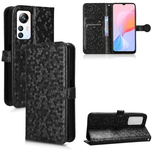 

For Blackview A85 Honeycomb Dot Texture Leather Phone Case(Black)