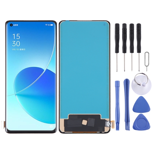 TFT LCD Screen For OPPO Reno6 Pro 5G with Digitizer Full Assembly, Not Supporting Fingerprint Identification for yokogawa 52001 lcd screen display colorimeter electronic measuring instrument replace and repair parts