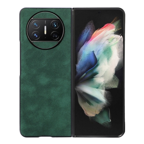 

For Huawei Mate X3 Morocco Texture PU Phone Case(Green)