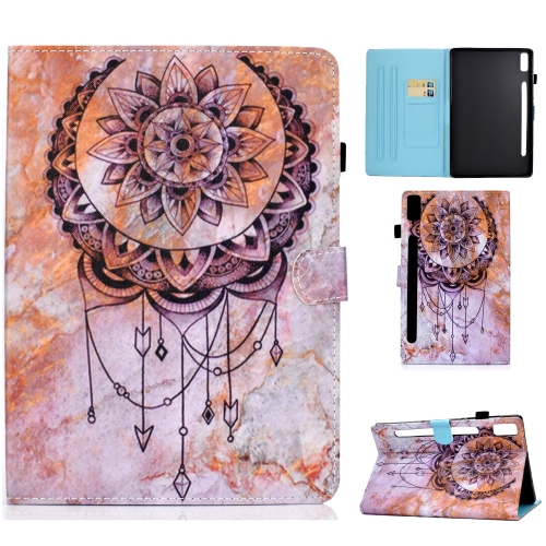

For Lenovo Tab P11 Pro Gen 2 Sewing Thread Horizontal Painted Tablet Leather Case with Pen Cover(Dreamcatcher)