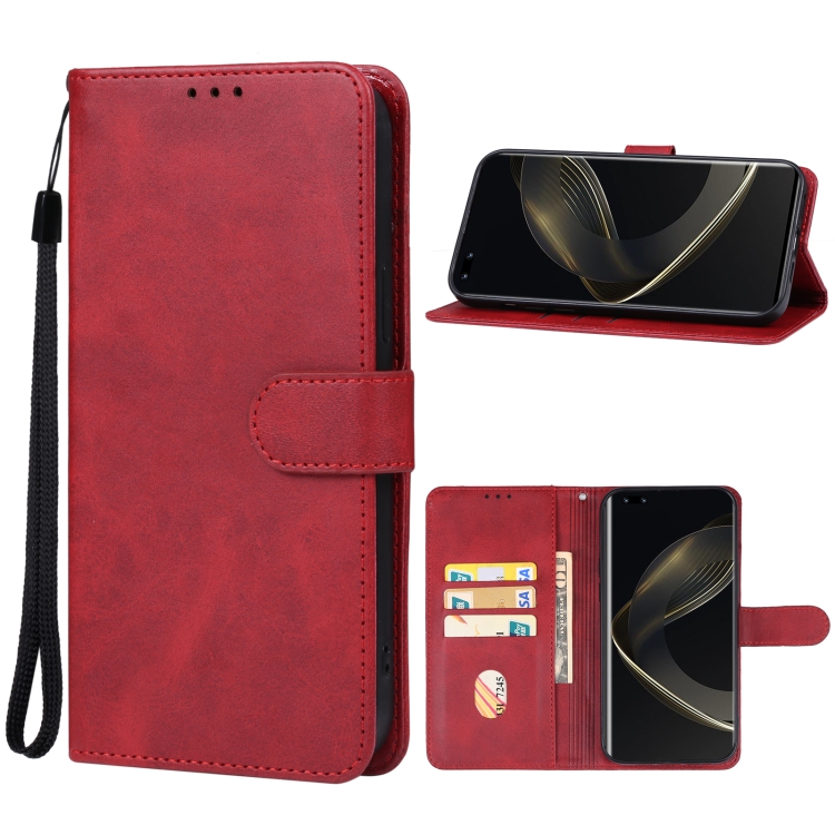 

For Huawei nova 11 Pro Leather Phone Case(Red)
