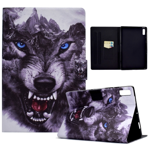 

For Lenovo Tab M9 Colored Drawing Horizontal Flip Tablet Leather Case(German Shepherd Dog)