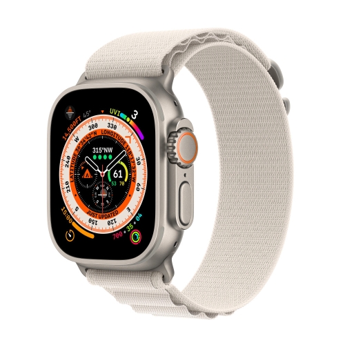 

WiWU Nylon Loop Watch Band For Apple Watch Ultra 49mm&Watch Ultra 2 49mm / Series 9&8&7 45mm / SE 3&SE 2&6&SE&5&4 44mm / 3&2&1 42mm(White)