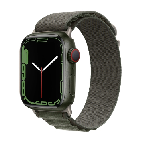 

WiWU Nylon Loop Watch Band For Apple Watch Series 9&8&7 41mm / SE 3&SE 2&6&SE&5&4 40mm / 3&2&1 38mm(Green)