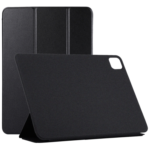 Horizontal Flip Ultra-thin Non-buckle Magnetic PU Leather Tablet Case With Three-folding Holder & Sleep / Wake-up Function For iPad Pro 11 inch (2020) / Pro 11 2018 / Air 2020 10.9(Black) левая рукоятка smallrig wooden grip with nato mount 2118 2118c