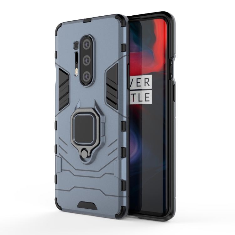 

For OnePlus 8 Pro PC + TPU Anti-fall Protective Case with Ring Holder(Blue)