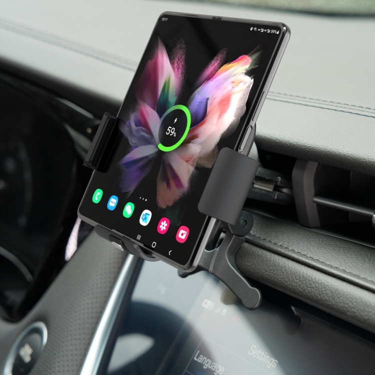 

For Samsung Galaxy Z Fold4 S11 Dual Coil Car Phone Holder Wireless Charger