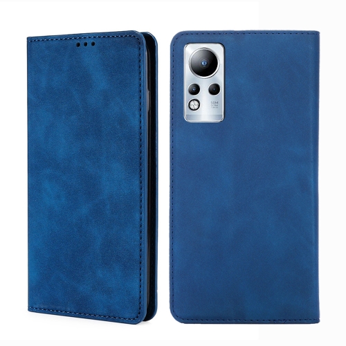 

For Infinix Note 11 Skin Feel Magnetic Horizontal Flip Leather Phone Case(Blue)