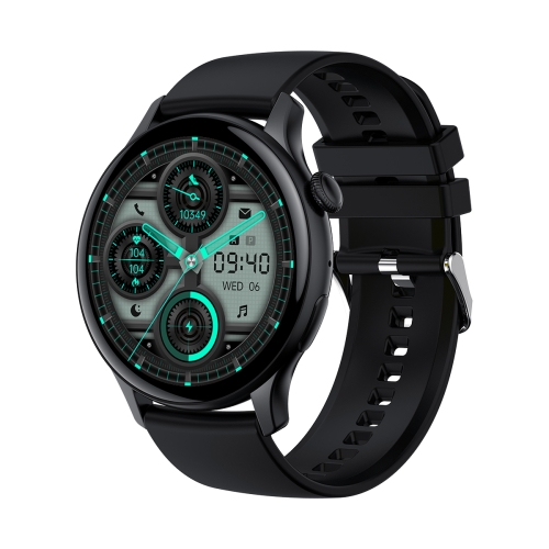 

HK85 1.43 inch Smart Silicone Strap Watch Supports Bluetooth Call/Blood Oxygen Monitoring(Black)