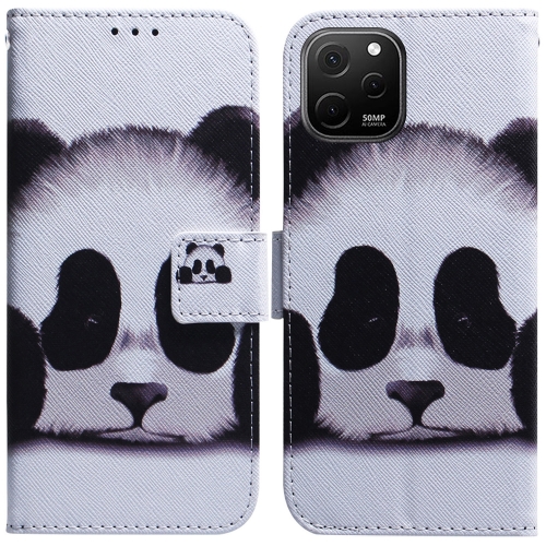 

For Huawei nova Y61 / Enjoy 50z Coloured Drawing Flip Leather Phone Case(Panda)