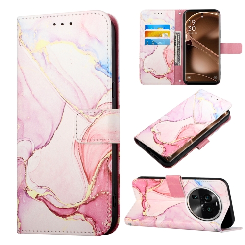 

For OPPO Find X6 Pro PT003 Marble Pattern Flip Leather Phone Case(LS005)