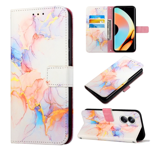 

For Realme 10 Pro+ 5G PT003 Marble Pattern Flip Leather Phone Case(LS004)