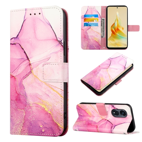 

For OPPO Reno8 T 5G / A1 Pro 5G Global PT003 Marble Pattern Flip Leather Phone Case(LS001)