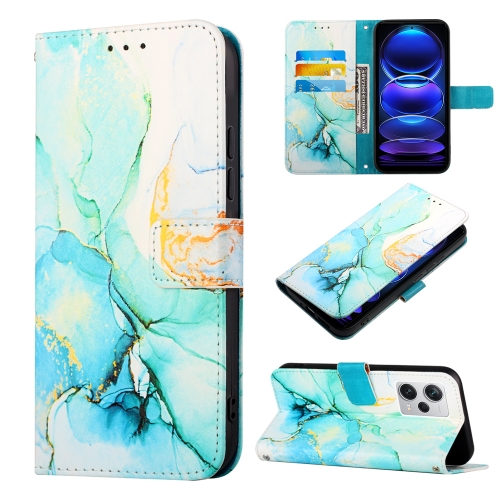 

For Xiaomi Redmi Note 12 Pro+ 5G Global / Note 12 Explorer PT003 Marble Pattern Flip Leather Phone Case(LS003)