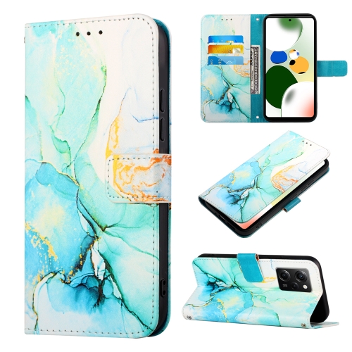 

For Xiaomi Poco X5 Pro 5G PT003 Marble Pattern Flip Leather Phone Case(LS003)