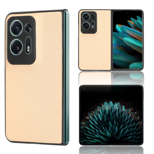 

For OPPO Find N2 Sandskin Texture Phone Case(Gold)