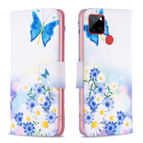 

For Nokia C12 Colored Drawing Pattern Leather Phone Case(Butterfly Love)