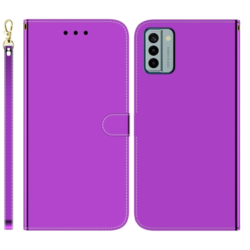 

For Nokia G22 Imitated Mirror Surface Leather Phone Case(Purple)