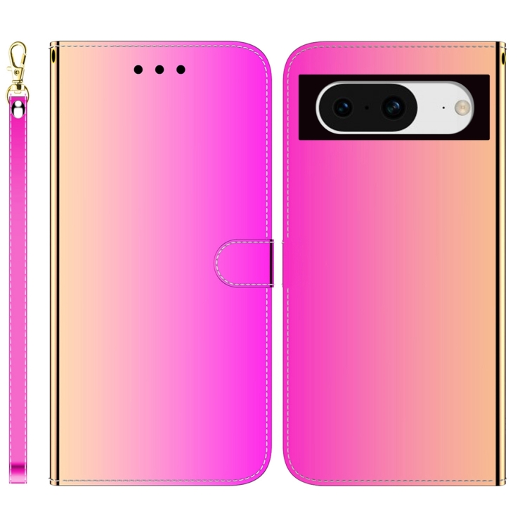 

For Google Pixel 8 Imitated Mirror Surface Leather Phone Case(Gradient Color)