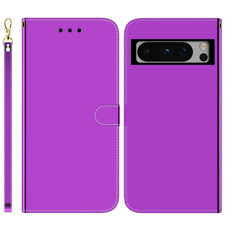 

For Google Pixel 8 Pro Imitated Mirror Surface Leather Phone Case(Purple)