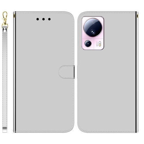 

For Xiaomi 13 Lite / Civi 2 Imitated Mirror Surface Leather Phone Case(Silver)