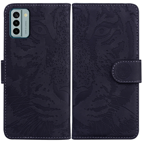 

For Nokia G22 Tiger Embossing Pattern Flip Leather Phone Case(Black)