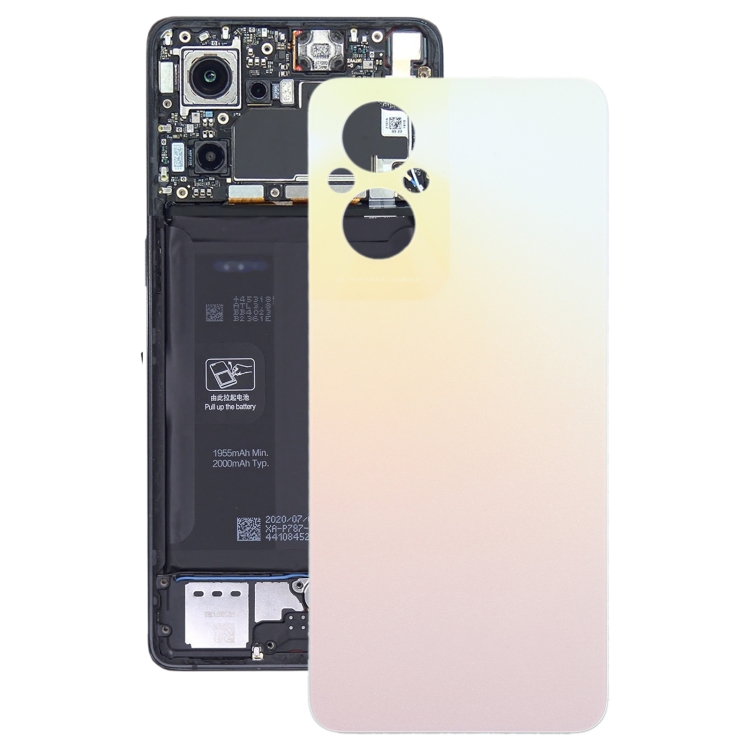

For OPPO Reno8 Lite Original Battery Back Cover(Gold)
