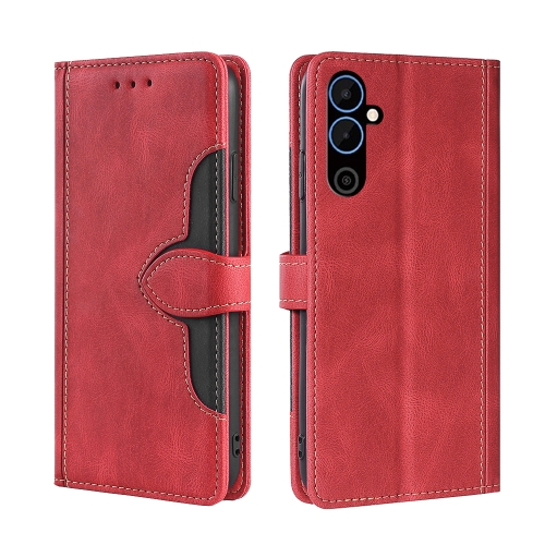 

For Tecno Pova Neo 2 Skin Feel Magnetic Buckle Leather Phone Case(Red)