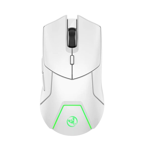 

HXSJ T40 7 Keys 4000DPI Three-mode Colorful Backlight Wireless Gaming Mouse Rechargeable(White)