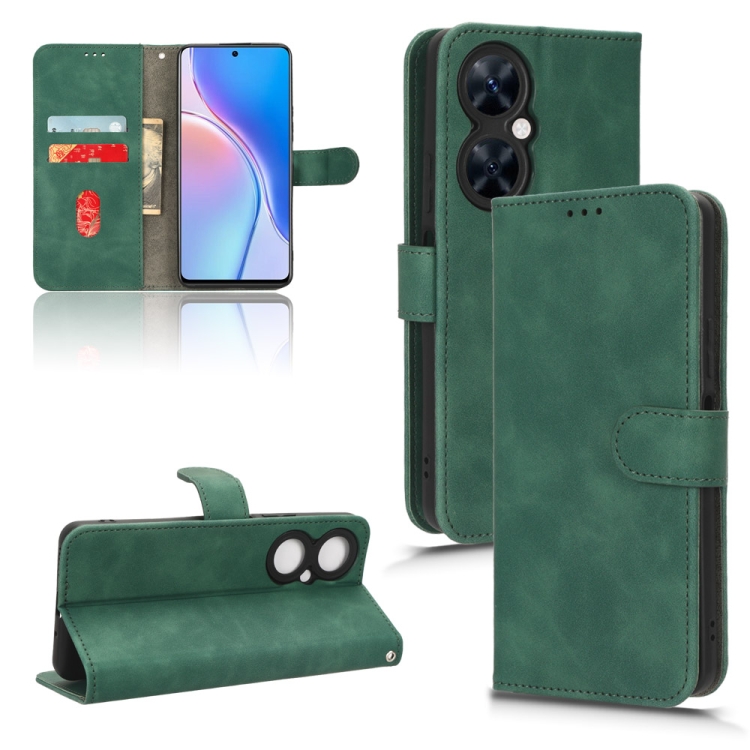

For Huawei Maimang 20 Skin Feel Magnetic Flip Leather Phone Case(Green)