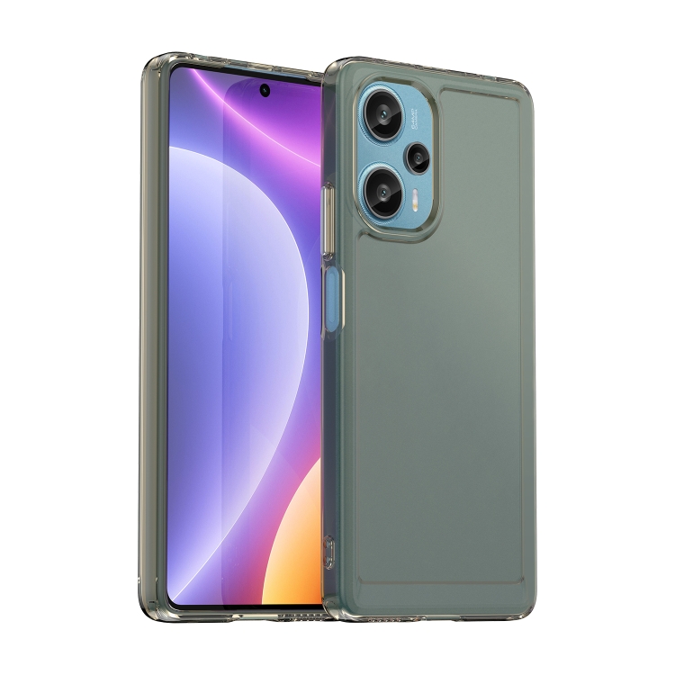 

For Xiaomi Redmi Note 12 Turbo 5G Candy Series TPU Phone Case(Transparent Grey)