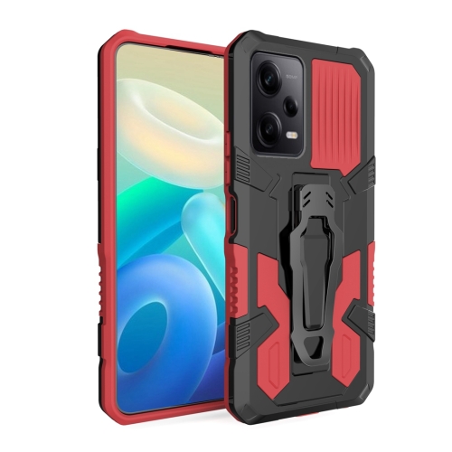 

For Xiaomi Redmi Note 12 Pro 5G Global Armor Warrior Shockproof PC + TPU Phone Case(Red)