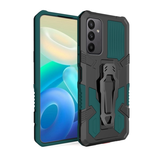 

For Samsung Galaxy A24 4G Armor Warrior Shockproof PC + TPU Phone Case(Army Green)